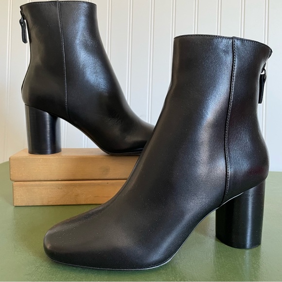 NWT Sandro SACHA Mid Calf Boots in Noir/Black - Picture 1 of 13